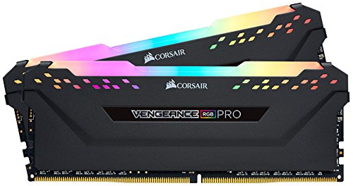 Corsair Vengeance RGB PRO 32Go (2 x 16Go) DDR4 3600MHz C18, Kit de Mémoire Haute Performance (AMD Optimisé) - Noir