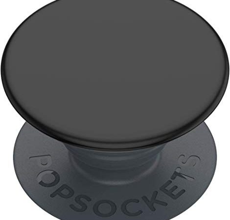 PopSockets: PopGrip Basic - Support et Grip pour Smartphone et Tablette [Top Non Interchangeable] - Black