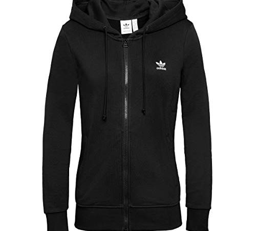 adidas Track Top Veste avec Capuche pour Femme Noir GD4337, Noir, 42 EU