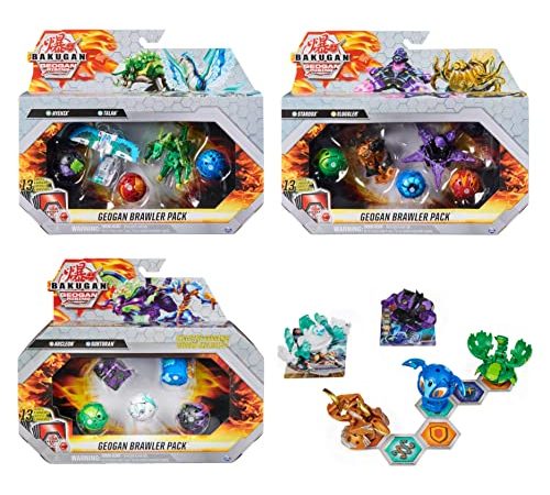 BAKUGAN GEOGAN RISING - COFFRET GEOGAN BRAWLER PACK SAISON 3 - Billes Bakugan Geogan Avec BakuCores Et Cartes - 6060272 - Tirée du Dessin Animé Bakugan - Jouet Enfant 6 Ans et + - Modèle Aléatoire