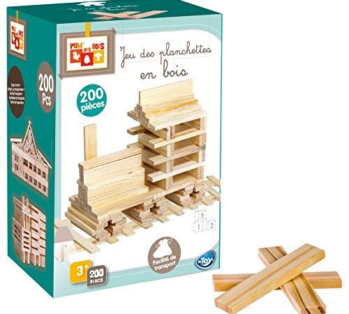 BeToys-Betoys-114059-Jeu 200 Planchettes, 114059, Bois Naturel