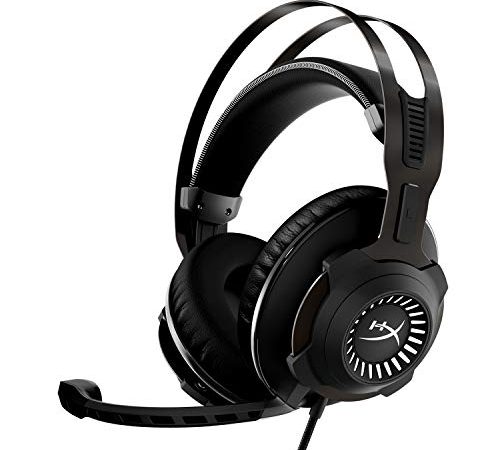 HyperX Cloud Revolver - Casque de Jeu avec Son Surround 7.1 HyperX, Mousse à mémoire de Forme Haut de Gamme, Cuir de qualité supérieure, Structure en Acier, Microphone à réduction de Bruit Amovible