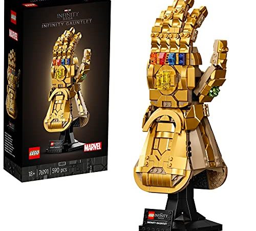 LEGO 76191 Marvel Le Gant de l’Infini, Thanos à Construire pour Adultes, Cadeau, Décoration