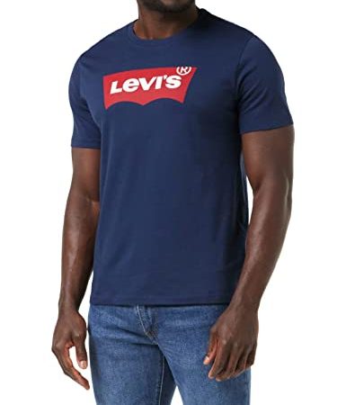 Levi's GRAPHIC SET-IN NECK, T-Shirt Homme, Bleu (C18977 GRAPHIC H215-HM DRESS BLUES GRAPHIC H215-HM 36.3), Large