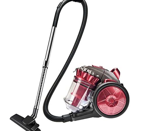 OZEANOS Aspirateur Sans Sac, Aspirateur Traîneau Avec Système de Filtre 3D, Pour Sols Durs et Tapis, Filtre HEPA, 700 Watts, Rayon D'action de 5 m, 3L