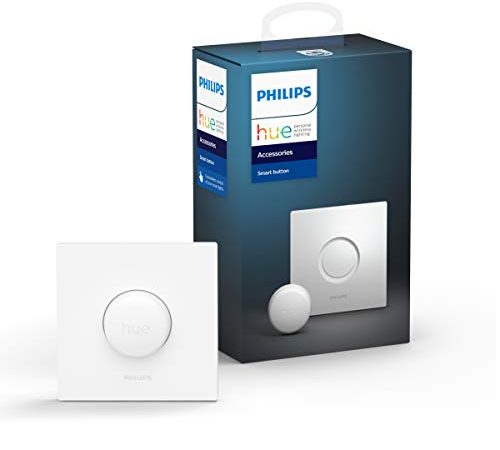 Philips Hue Smart Button bouton télécommande intelligent connecté, variateur de lumière Blanc