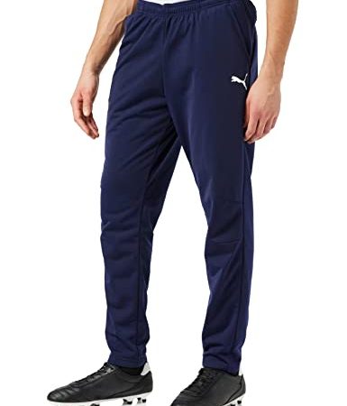 PUMA 655770 - Pantalon de Jogging - Homme - Bleu (Peacoat/Puma White) - XL / FR: 56 - 58 (EU:60/62)