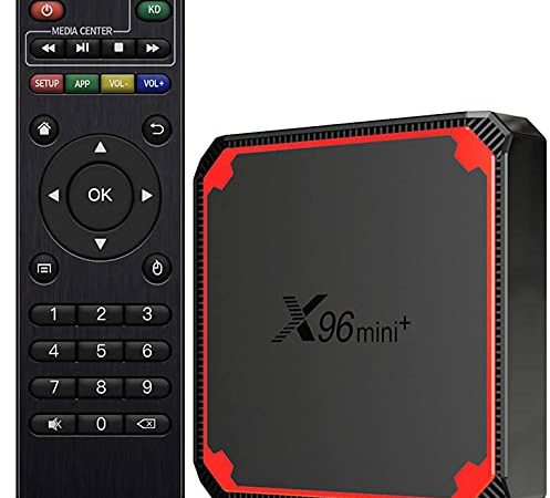 TV Box Android, TV Boîtier X96 Mini Pro Lecteur Multimédia de 4K Diffusion en continu Android 9.0/Boîtier TV avec Amlogic S905W Quad-Core Chipset,2GB/16GB,H.265 Dual-WiFi