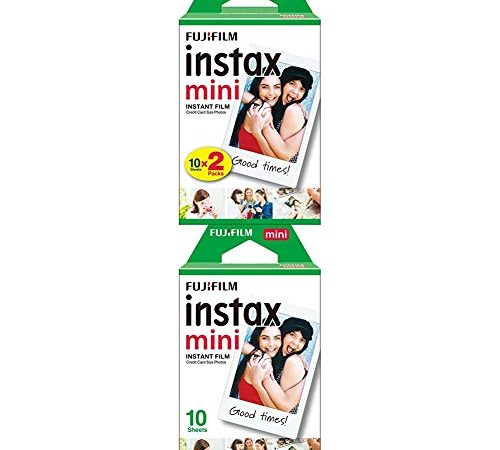 Fujifilm - Twin Films pour instax mini - 86 x 54 mm - 10 feuilles x 2 paquets + 10 feuilles x 1 paquet