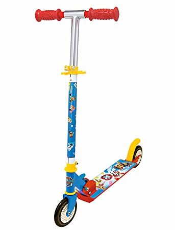 Smoby- Pat' Patrouille-Trottinette Pliable avec Frein Paw Patrol, 750364, Coloré