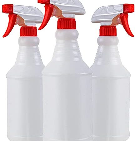 3 Vaporisateur Vide 500ml - Bouteilles Pulvérisateur en Plastique Rouge pour Plante/Cheveux/Nettoyage - 2 Modes(Pulvérisation & Jet)