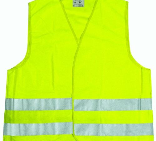 Cartrend 50130 Gilet de signalisation jaune Taille XL, DIN EN 20471 ,dans un sac à fermeture éclair pratique