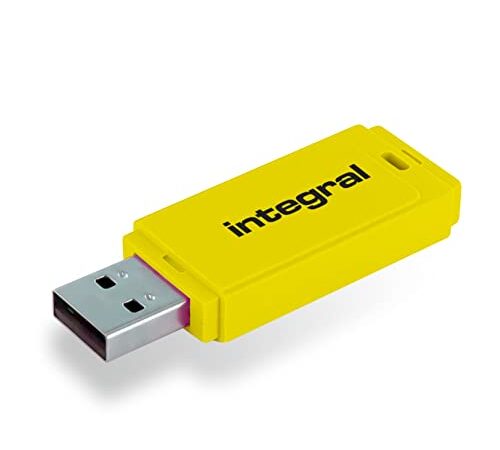 Integral NEON Clé USB 32 Go jaune