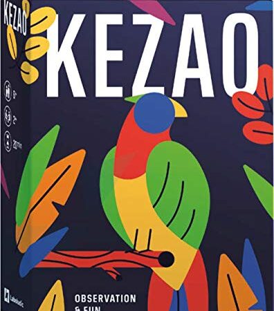 Kezao - Jeu de Cartes coloré et Amusant avec dés - Rapidité et Observation - Jeux de société Famille et Enfant