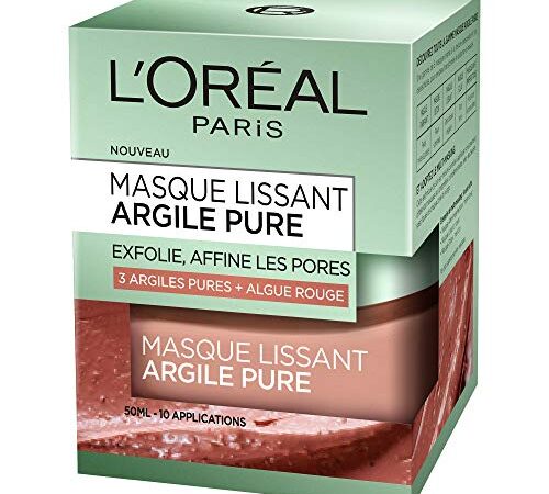 L’Oréal Paris – Masque Lissant Pour Le Visage – Argile Pure – 50 ml