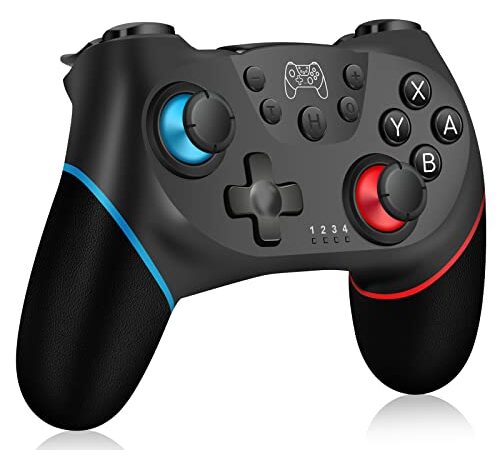 Manette de Commutation pour Nintendo, Manette sans Fil Pro pour Nintendo Switch/Switch Lite, Manette de Jeu pour Manette de Commande à Distance, Turbo et Double Vibration