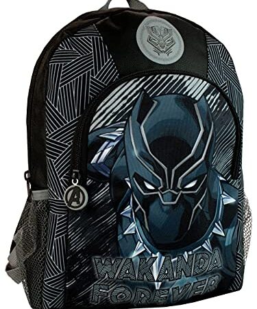 Marvel Enfants Sac à dos Black Panther Noir