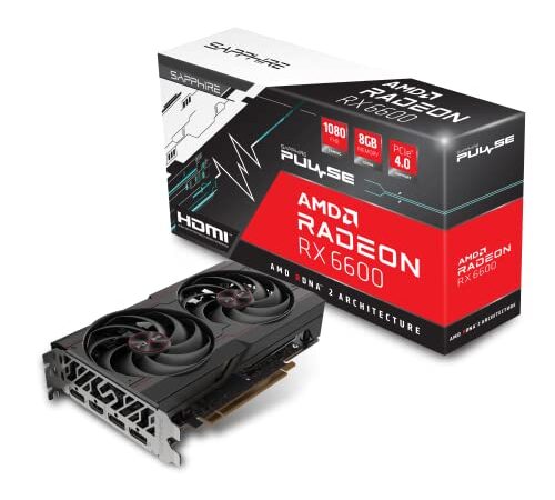 Sapphire Pulse AMD Radeon RX 6600 Gaming 8GB GDDR6 HDMI / Triple DP