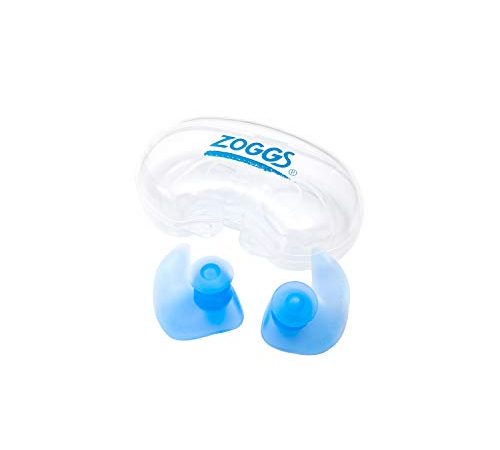 Zoggs Aqua Plugz Bouchons d'oreille pour Natation Mixte, Bleu/Transparent