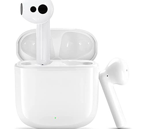 Ecouteurs Bluetooth sans Fil, Ecouteurs sans Fil 5.0 HiFi Son Stéréo, Écouteur sans Fil Oreillette Bluetooth Sport avec HD Mic Intégrés, IPX6 Étanche et Contrôle lntelligent, pour iOS Android