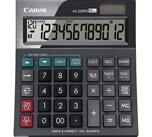 Canon AS 220 RTS Calculatrice de Bureau noir 4898B001
