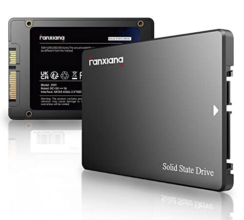 fanxiang S101 512Go SSD Disque Interne SSD SATA III 6 Go/s 2,5" Vitesse de Lecture jusqu'à 550 Mo/Sec, Compatible avec Ordinateurs Portables et Ordinateurs de Bureau (Noir)