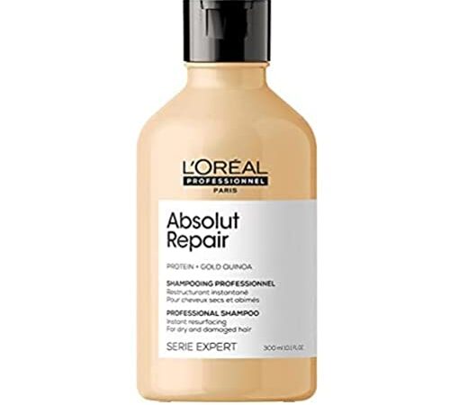 L'Oréal Professionnel | Shampoing Réparateur pour Cheveux Secs et Abîmés, Absolut Repair, SERIE EXPERT, 300 ml