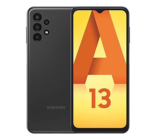 Samsung Galaxy A13, Téléphone Mobile 4G 64Go Noir, Carte SIM Non Incluse, Smartphone Android, Version FR