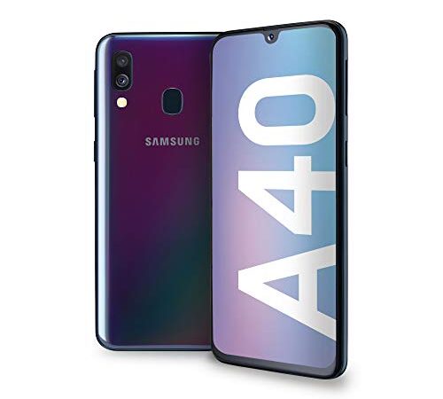 Samsung Galaxy A40 Smartphone Portable Débloquée Enterprise Edition - 4G (Ecran : 5,9" - 64 Go/4 Go - Android 9.0) Noir (Reconditionné)