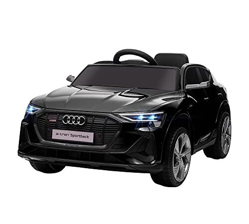 Voiture véhicule électrique Enfant e-tron Sportback S Line 12 V - V. Max. 8 Km/h - Effets sonores, Lumineux - télécommande, Port USB, MP3 - Noir
