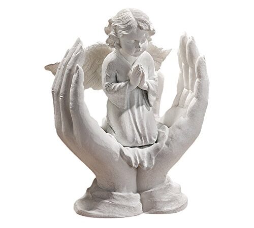 Design Toscano PD1741 Statue de Prières d'une Anges Blanc 7,5 x 10 x 12,5 cm