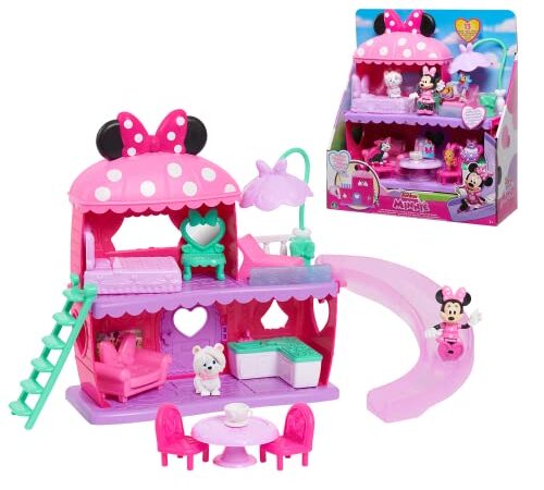 Disney Minnie, La Maison de Minnie, 13 pièces, Figurines et Accessoires, Jouet pour Enfants dès 3 Ans, MCN22