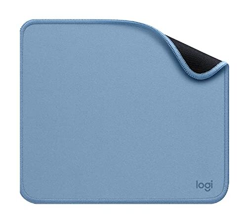 Logitech Mouse Pad - Studio Series, Tapis de Souris d'Ordinateur, Base Caoutchouc Anti-Dérapant, Glissement Facile, Résistant aux Eclaboussures, Durable, Portable, Moderne - Bleue