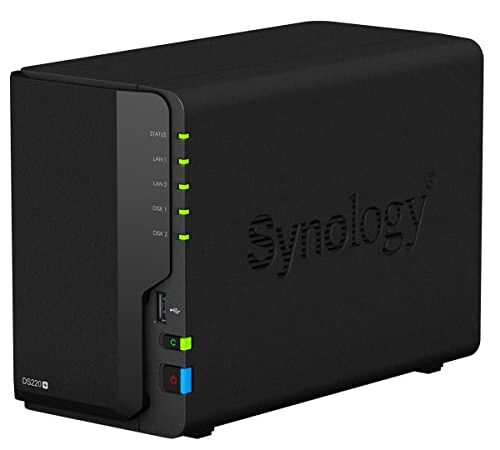 Synology DS220+ Lot de 2 Baies 8 to avec 2 disques durs 4 to