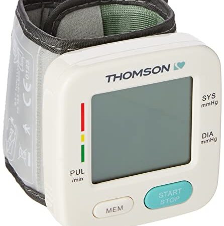 Thomson - U60GH - Tensiomètre Mesure Au Poignet, Calcul Automatique De La Moyenne Des Trois Dernières Mesures Comme Le Préconise La Haute Autorité De Santé