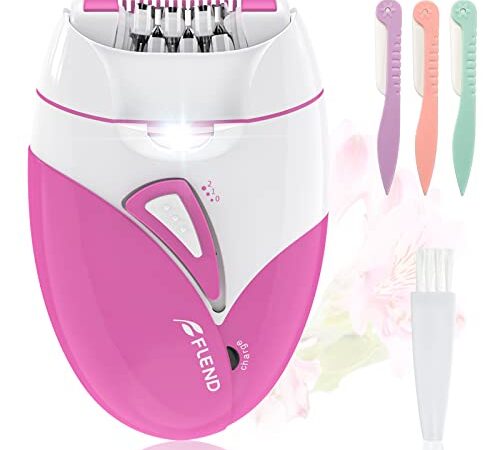 Epilateur Electrique Femme, Épilateur Facial Sans Fil de cheveux avec Lumière LED, Rechargeable Mini Épilateur Tondeuse pour Femme Épilation pour Le Visage, Aisselles, Bikini et Les Jambes