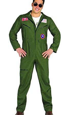 Fiestas Guirca Déguisement Pilote de Chasse Costume Adulte Homme Taille L 52-54