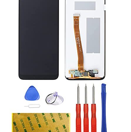 LTZGO Écran Tactile LCD Compatible avec Huawei Honor 10 COL-AL10, COL-L29, COL-L19 Noir Vitre De Remplacement Touche Écran D’Affichage avec Kit Adhésif 3M, D’Outils Complet De Réparation(sans Cadre)