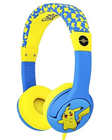 OTL Technlogies Pokemon Pikachu Junior Casque d'écoute, Filaire, pour Enfants (Produit sous Licence Officielle)