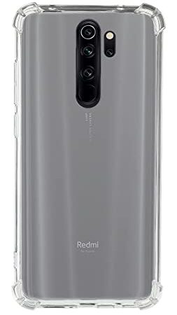 QUITECO Coque pour Xiaomi Redmi Note 8 Pro, Housse Protection Souple Silicone TPU avec Coins Renforcés, Transparente