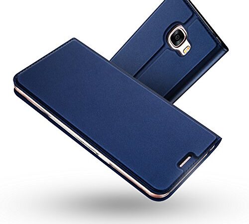 RADOO Coque Galaxy A5 2017,Ultra Mince en Cuir PU Premium Housse à Rabat Portefeuille Coque Étui de Protection Bumper Folio à Clapet avec [Fente pour Carte] pour Samsung Galaxy A5 2017 (Bleu)