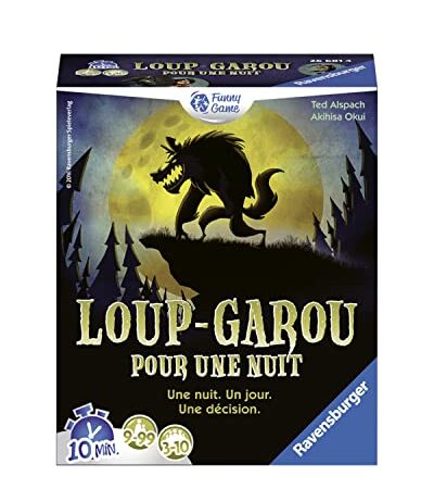 Ravensburger - Loup-Garou pour une Nuit - Jeux de société - Jeu d'Ambiance - Spécial petit groupe 3 à 10 Joueurs - à partir de 9 Ans - Appli gratuite - Mixte - 26681 - (Multilingue – Français Inclus)