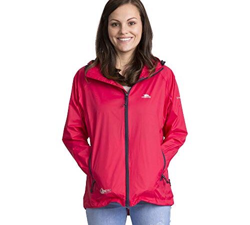 Trespass Qikpac Female Jacket Vestes coupe-pluie Femme Framboise FR : XL (Taille Fabricant : XL)