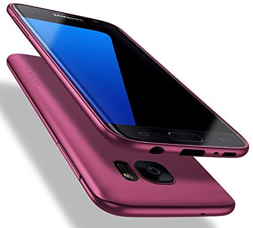 X-level Coque Samsung Galaxy S7, [Guardian Series] Housse en Souple Silicone TPU Ultra Mince et Anti-Rayures de Protection Etui pour Galaxy S7 Case Cover - Vin Rouge