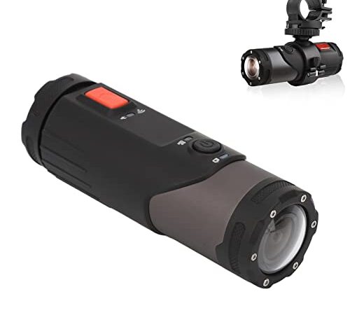 Caméra de Casque de Vélo de Moto, Caméra D'action de Vélo WiFi 4K HD 1080P, avec Micro, Caméra D'action de Sport étanche Portable, Enregistreur Vidéo de Voiture de Vélo, pour la Nature Sauvage en Plei