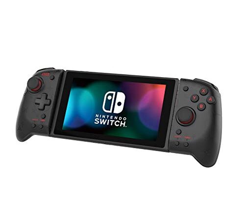 HORI Split Pad Pro (Noir) pour Nintendo Switch - Manette ergonomique pour mode portable - Officiellement licencié par Nintendo