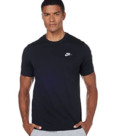 Nike Homme M Nsw Club Tee T shirt, Black/(White), XS EU