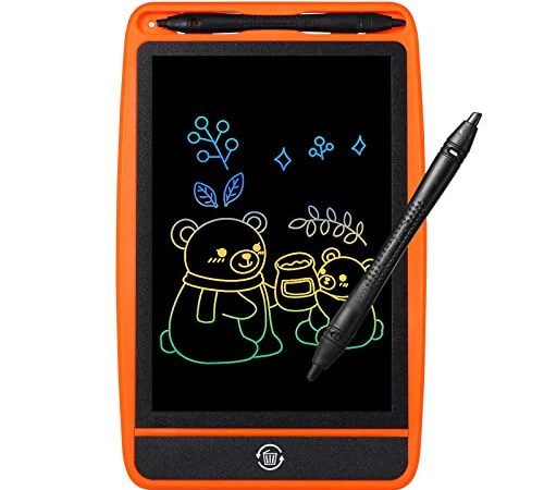 Oderra Tablette D'écriture LCD colorée, Tablette Dessin Enfant 8.5 Pouces, Ardoise Magique Écriture Manuscrite Doodle Dessin Pad pour Jouet Cadeau Fille Garçons