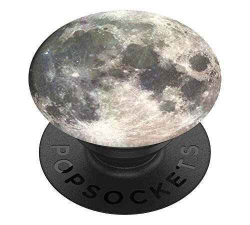 PopSockets PopGrip - Support et Grip pour Smartphone et Tablette avec Un Top Interchangeable - Moon