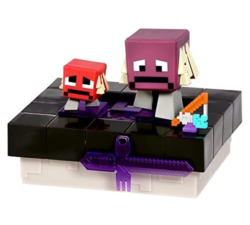 TREASURE X Minecraft Nether Portal Mine and Craft Character and Mini Mob- Styles May Vary 41642